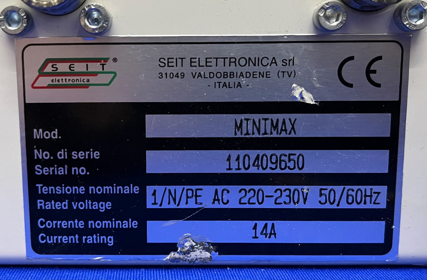 SEIT Festkörper-Induktionsheizsystem Modell Minimax 220-230 für Teile/Reparatur