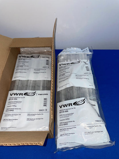 VWR 89130-886 5mL 血清ピペット - 1 箱/数量 2 袋/各 50 ピペット
