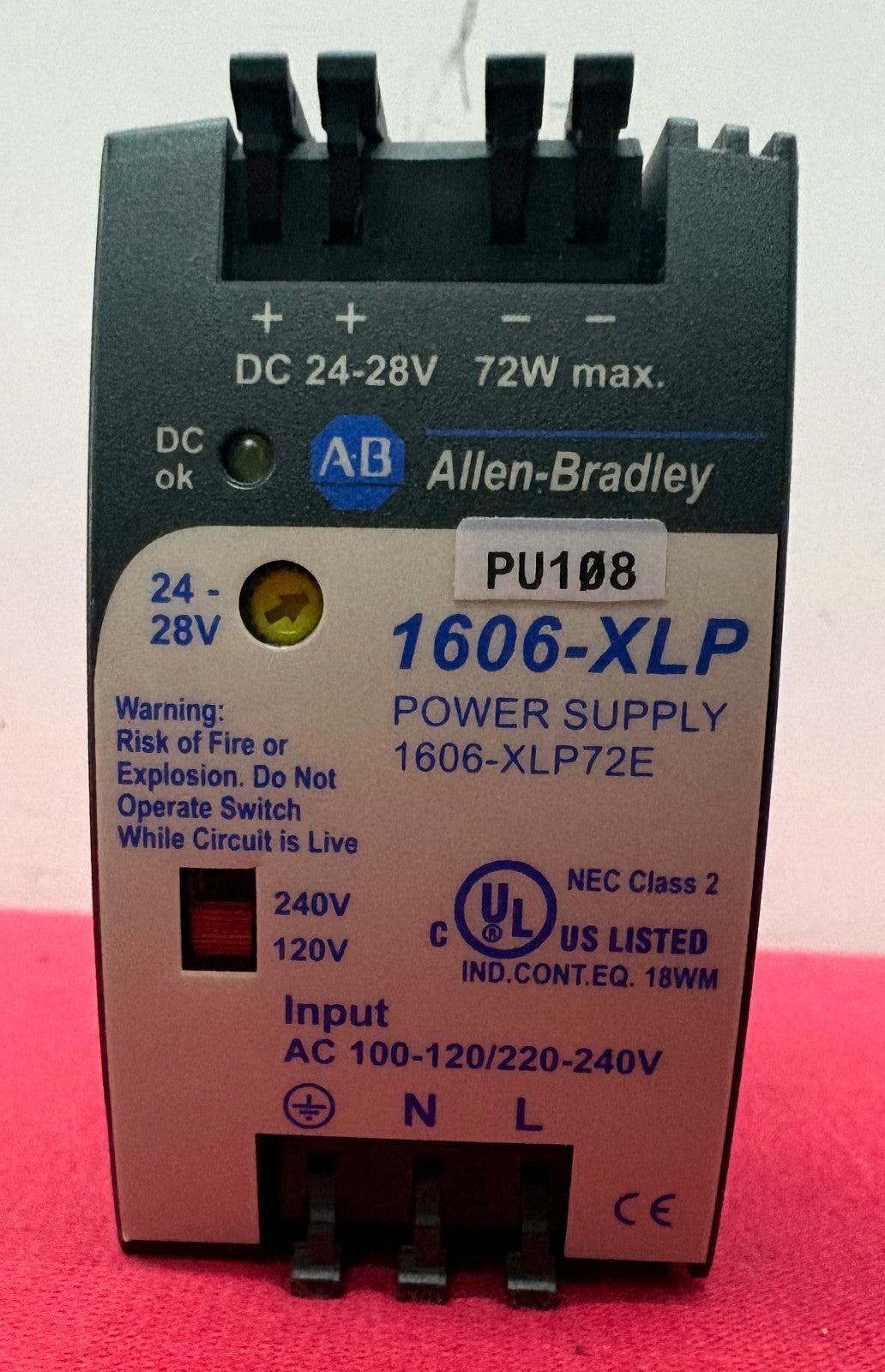 Allen Bradley 1606-XLP 1606-XLP72E SER A COMPACT POWER SUPPLY - PARTS/REPAIR