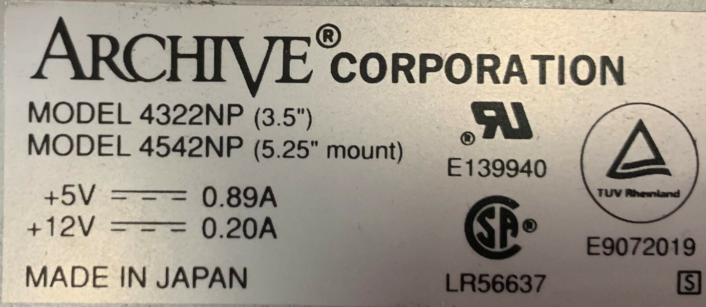 1 Lot Hoeveelheid van 7 - Archief 4322NP 4542NP / 4322NP4542NP Tape Backup Tape Drive 3.5