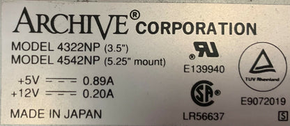 1 Lot Hoeveelheid van 7 - Archief 4322NP 4542NP / 4322NP4542NP Tape Backup Tape Drive 3.5