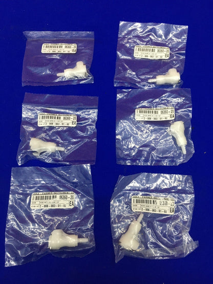 1 LOT MENGE VON 6 - COLE-PARMER / COLE PARMER 06360-20 SCHLAUCHSTUTZEN IN-LINE 1/8" 