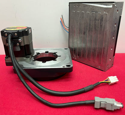 ORIENTAL MOTOR DGM130R-AZAC ROTARY TABLE w/ STEPPING MOTOR DRIVER AZD-AD - PARTS