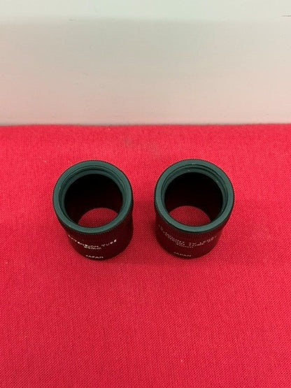 LOT OF 2 40mm C-Mount TV Lens Extension Tube Heavy-duty black anodized aluminum