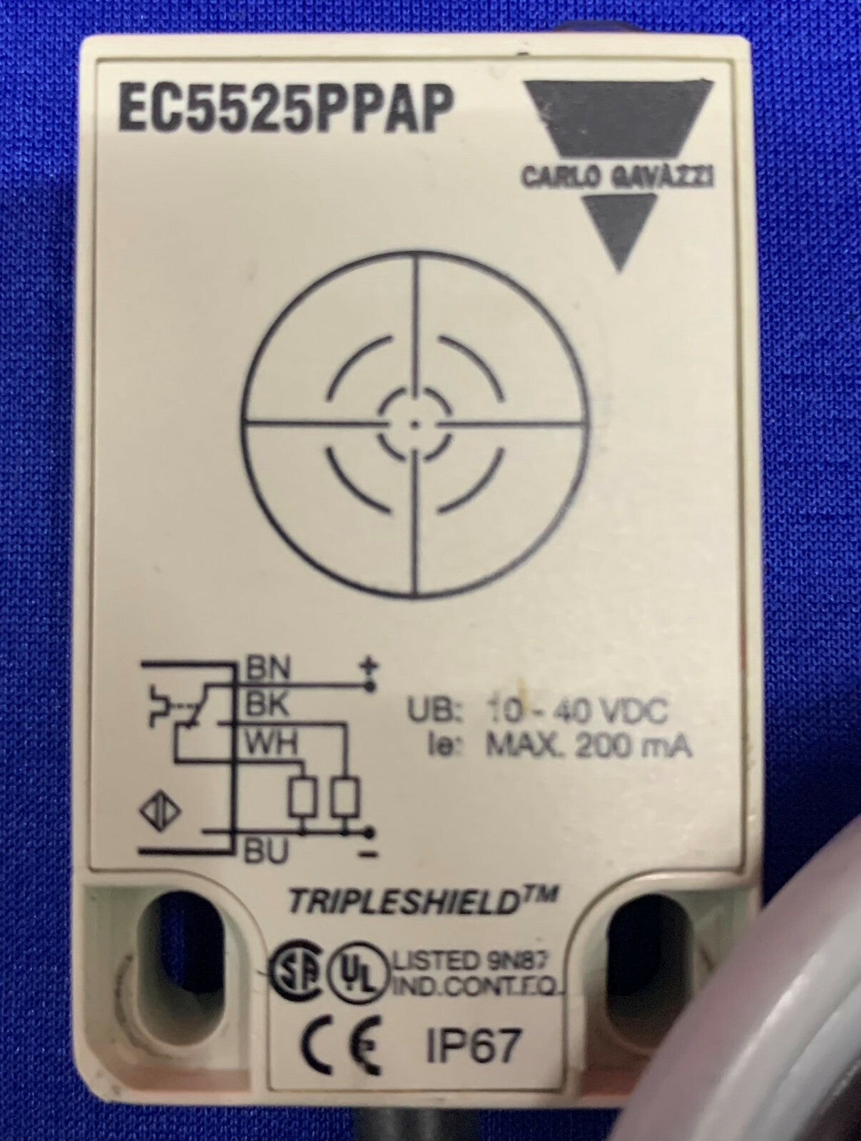 3er-Set kapazitiver Näherungssensor EC5525PPAP 10-40 VDC von Carlo Gavazzi