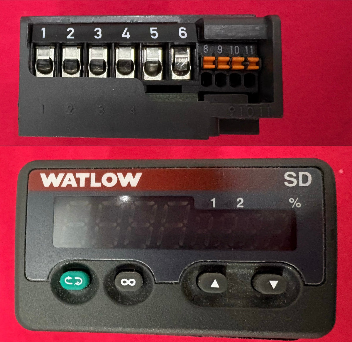 WATLOW TEMPERATURE CONTROL LOW VOLTAGE SD3C-LCJA-AARG IP65/4X/12 SN 238354.  DC