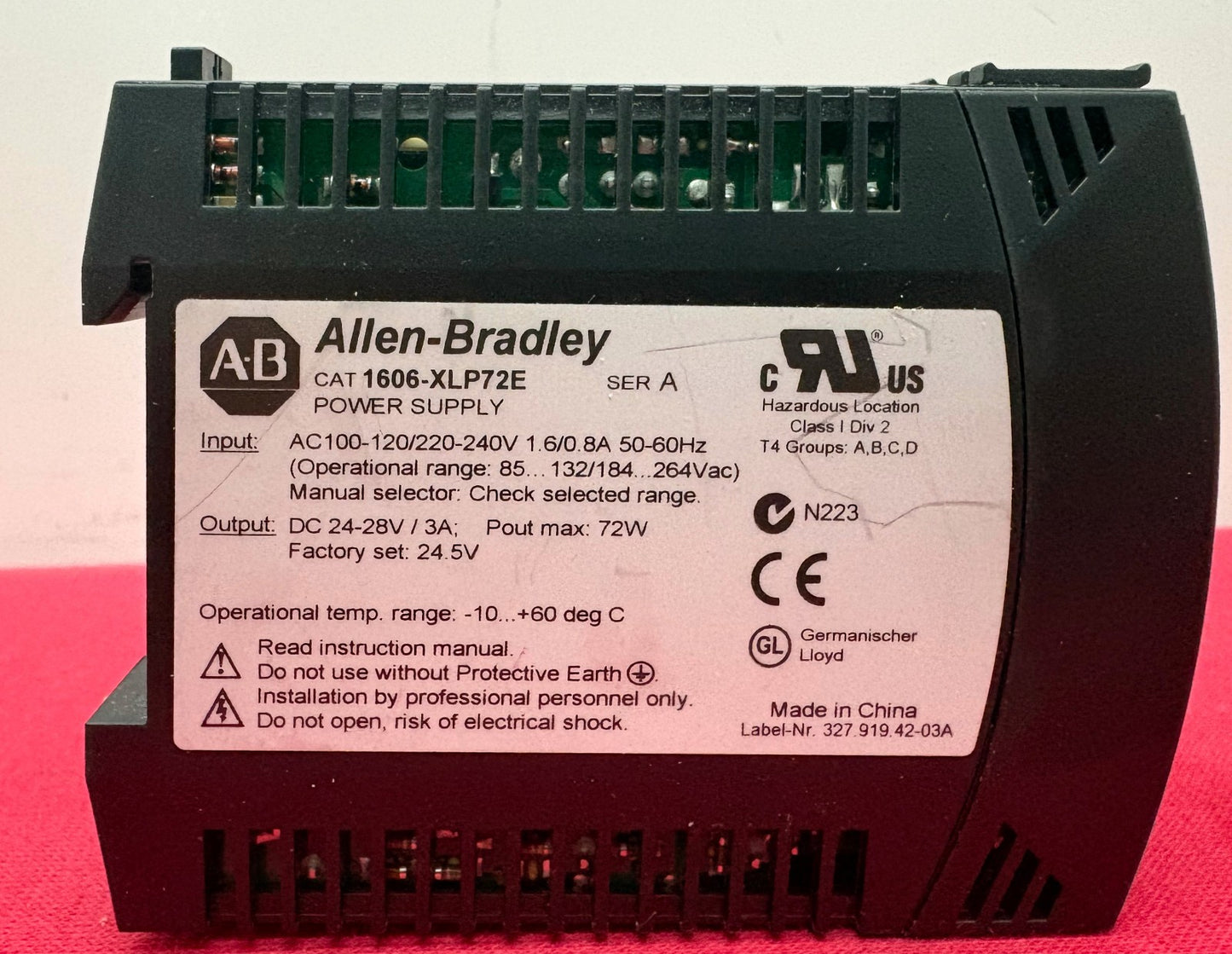 Allen Bradley 1606-XLP 1606-XLP72E SER A COMPACT POWER SUPPLY - PARTS/REPAIR