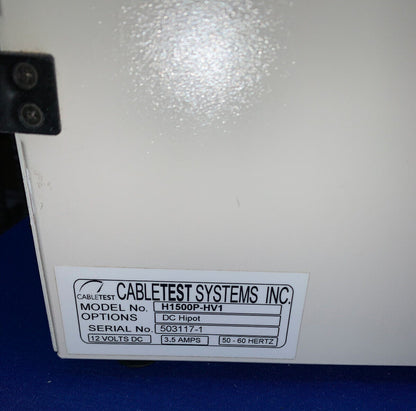 CABLETEST H1500P-HV1 HORIZON 1500 高電圧配線アナライザー 部品/修理 数量 2