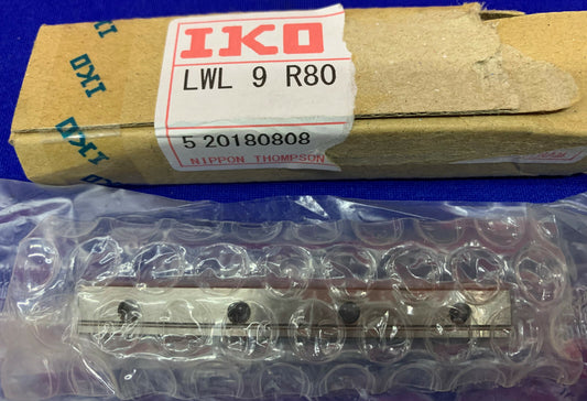 Lot de 4 rails de mouvement linéaire miniatures IKO Nippon Thompson LWL9B LWL12B