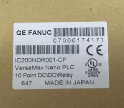 GE FANUC IC200NDR001-CF VERSAMAX NANO PLC 10-PUNTS DC\DC\RELAIS INCLUSIEF KABEL 
