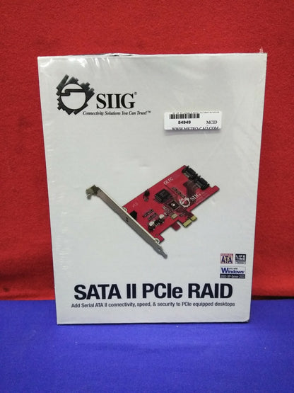 SIIG SATA II PCIE RAID AGREGAR VELOCIDAD DE CONECTIVIDAD SERIAL ATA II 