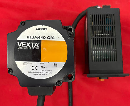 ORIENTAL MOTOR VEXTA BLUD40A BRUSHLESS DC MOTOR DRIVER W/ GFS4G30 GEARHEAD