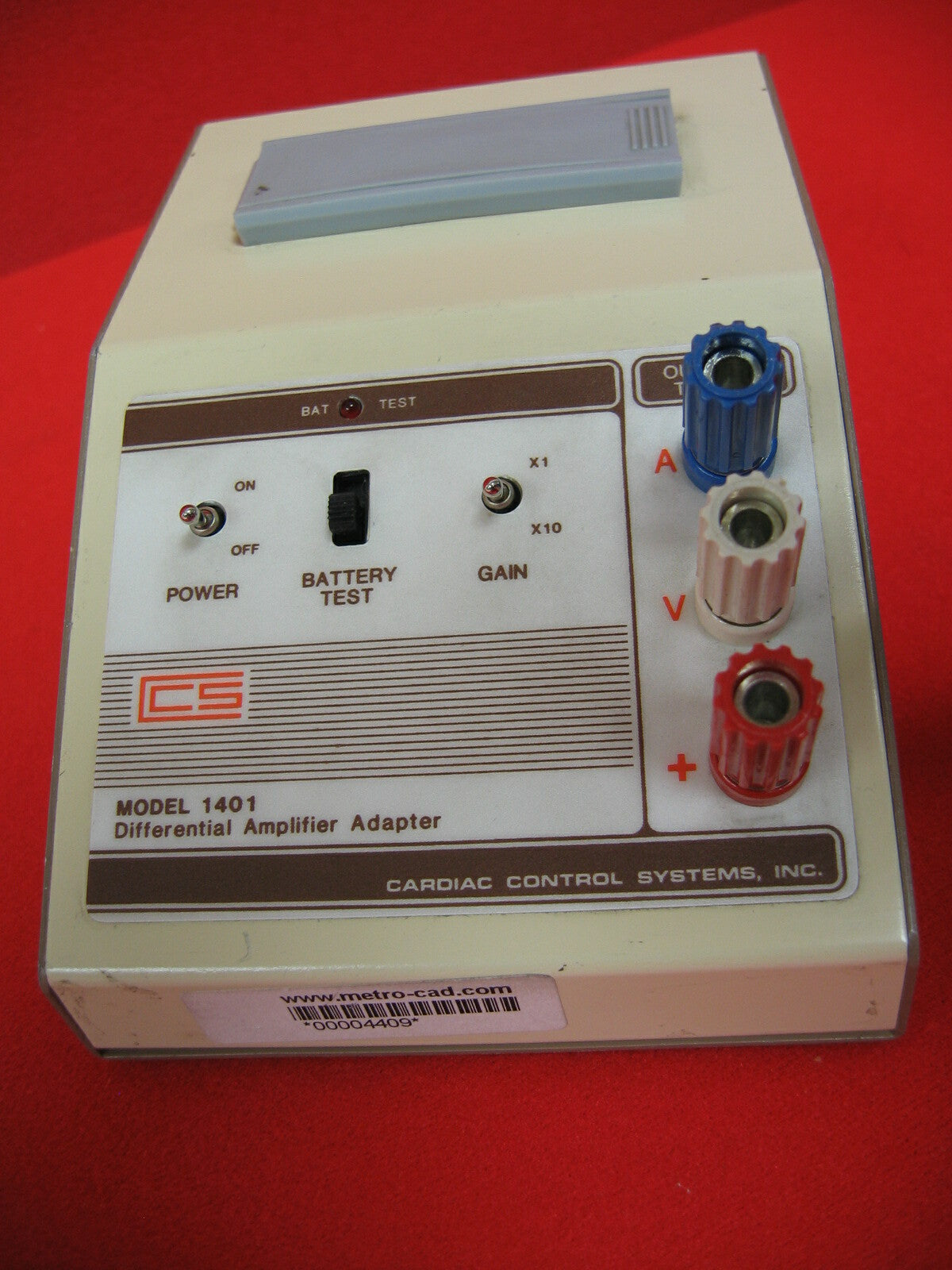 Cardiac Control Systems Inc VERSTERKERADAPTER MODEL 1401
