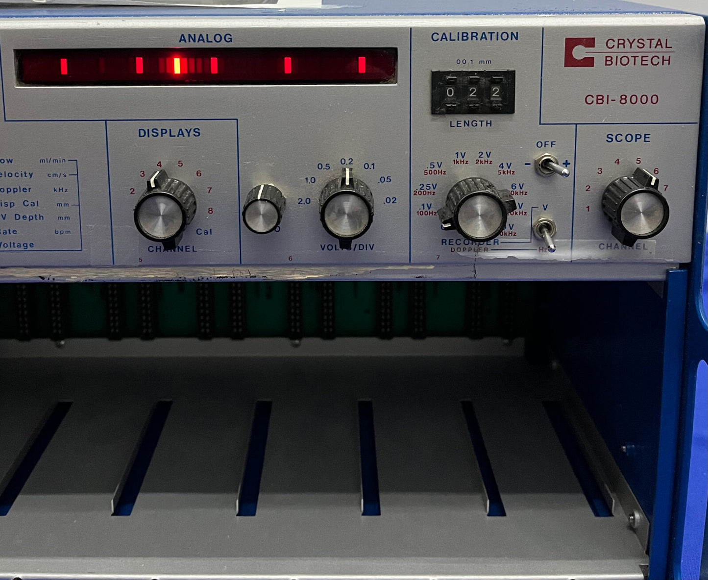 SISTEMA CRYSTAL BIOTECH CBI-8000 MANCANTI DIVERSI MODULI/INSERTI - PARTI/RIPARAZIONE 