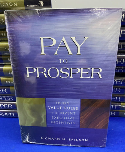MUNDO EN EL TRABAJO "PAGAR PARA PROSPERAR" LIBRO DE TAPA DURA RICHARD N ERICSON - 1 LOTE CANTIDAD 22 