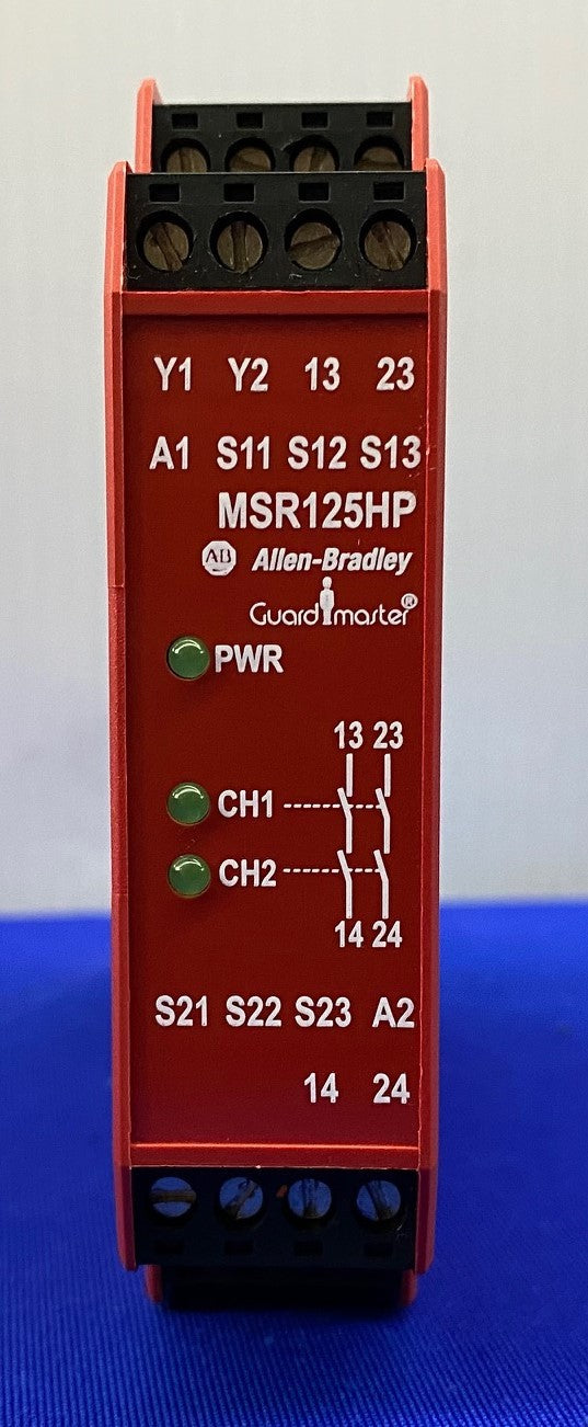 AB ALLEN BRADLEY GUARDMASTER®  440R-D23171 SER A MSR125HP SAFETY RELAY