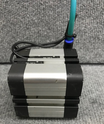 SCHRADER BELLOWS PNEUMATIC CYLINDER - ITEM IS USED/UNTESTED - CAN NOT READ LABEL
