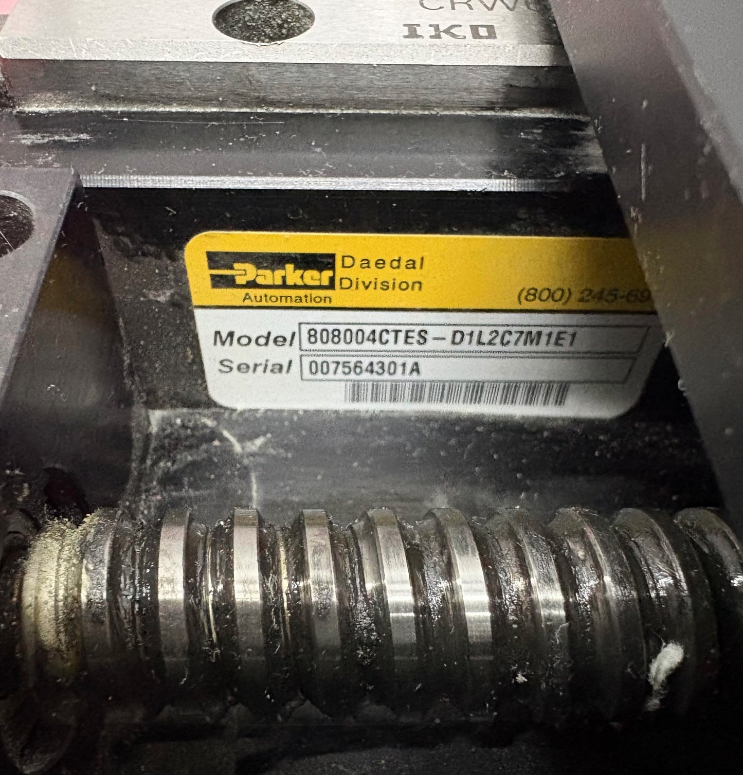 PARKER CROSS ROLLER LINEAR TABLE STAGE 808004CTES-D1L2C7M1E1