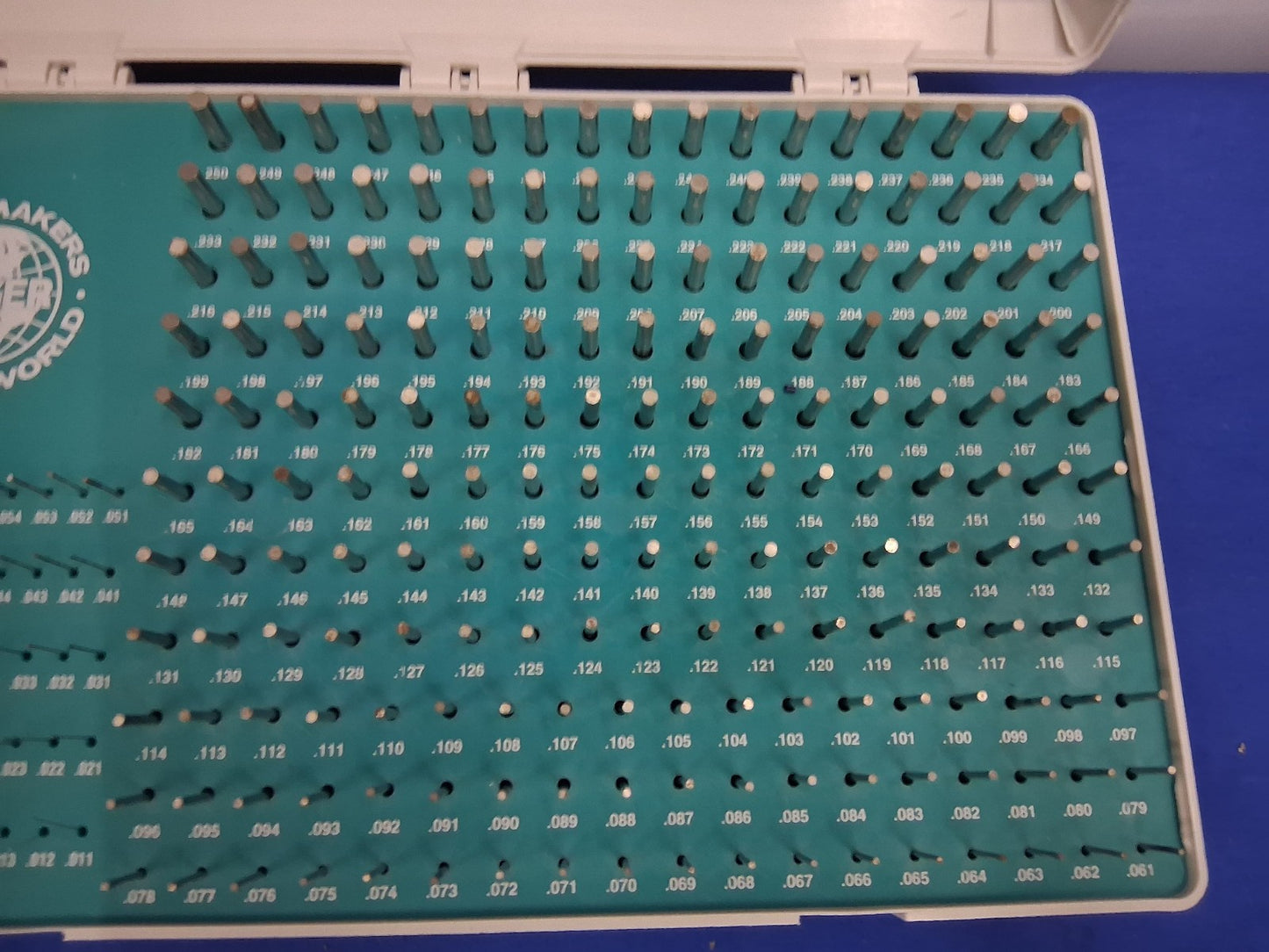 Meyer Gage M-1 Minus Pin Gage Set .061" - .250" Class Z 190 Pcs COMPLETE