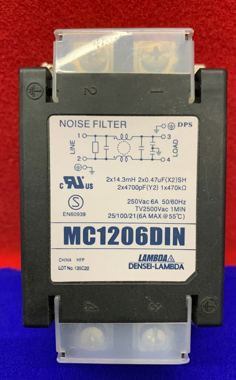 FILTRO RUMORE TDK LAMBDA MC1206DIN