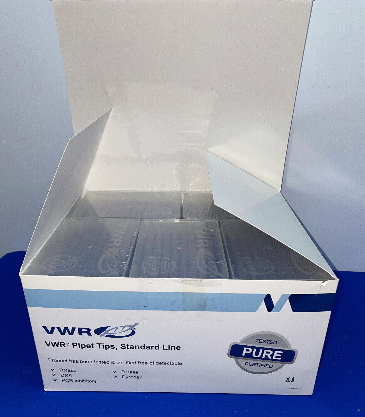 VWR 10017-064 Aerosol Barrier, Low Retention Pipet Tips, Standard Line 20µl
