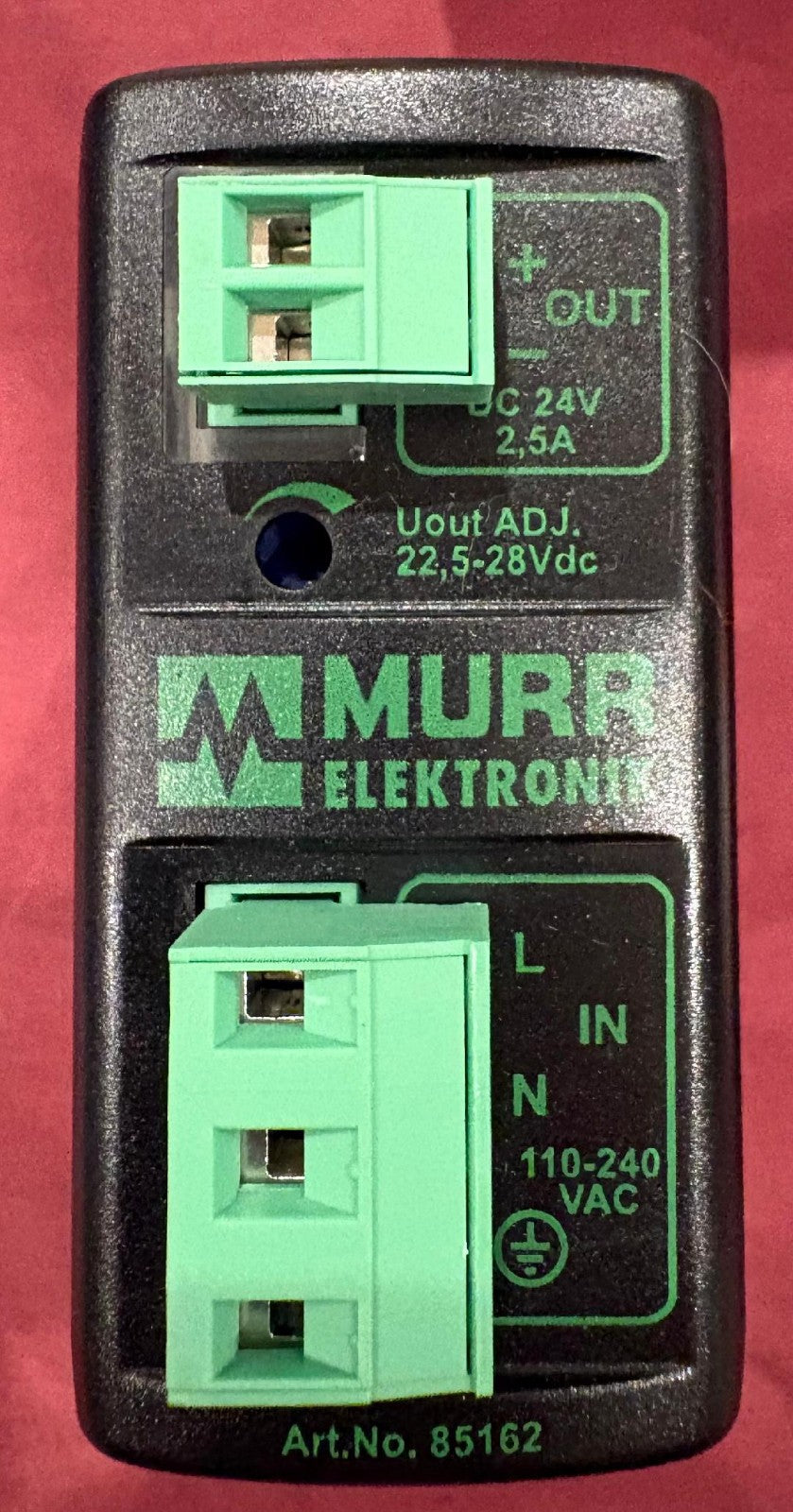 MURR MCS-B-2.5-110-240/24 ART.NO 85162 SWITCH MODE POWER SUPPLY