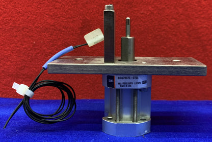 2er-Set SMC NCQ7B075-075S pneumatischer Luftantriebszylinder mit Keyence FU-48