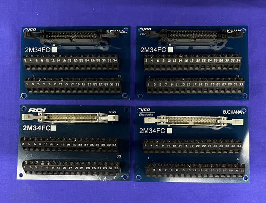 1 LOT HOEVEELHEID VAN 4 - Terminal Block Interface Module 2M34FC (merk 3-Tyco 1-RDI)