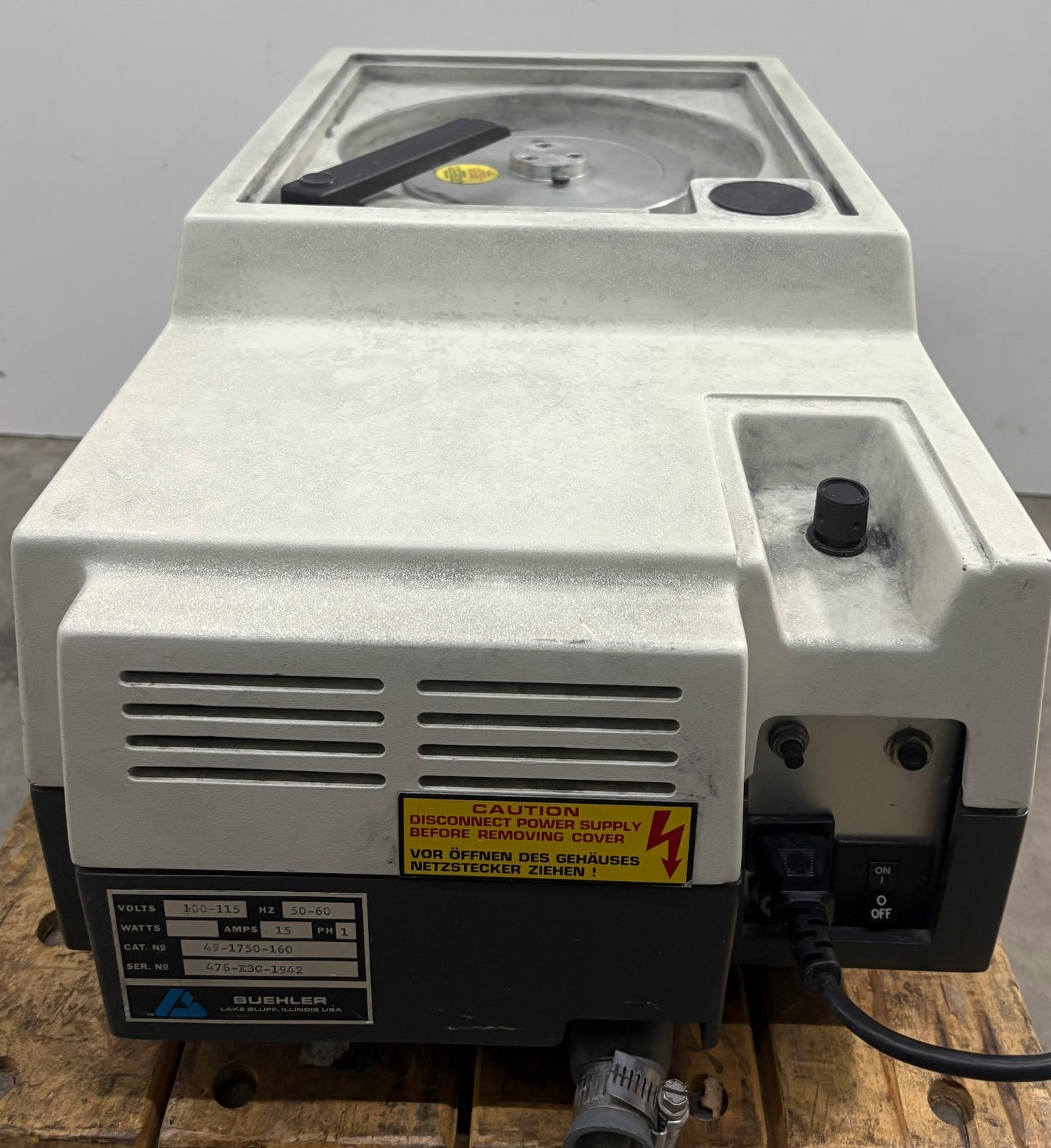 BUEHLER ECOMET 3 VARIABLE SPEED GRINDER-POLISHER CAT # 49-1750-160 -PARTS/REPAIR