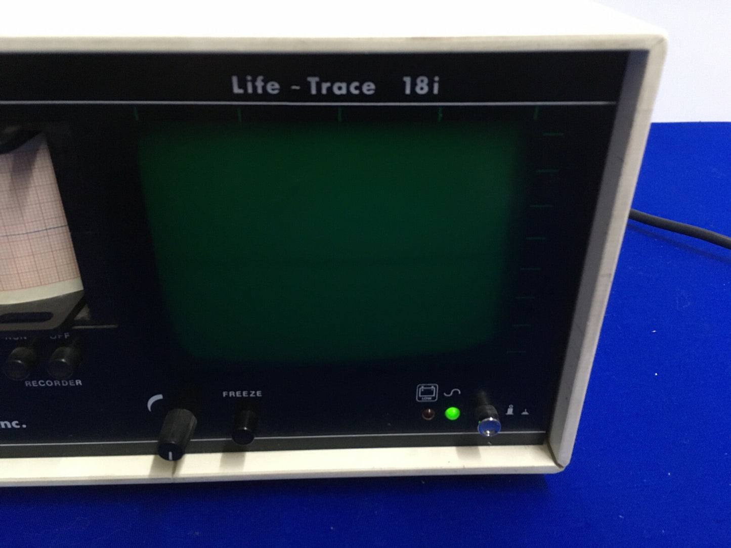 PARTS/REPAIR INTERMEDICS LIFE-TRACE 18i STRESS TEST RECORDER & MONITOR