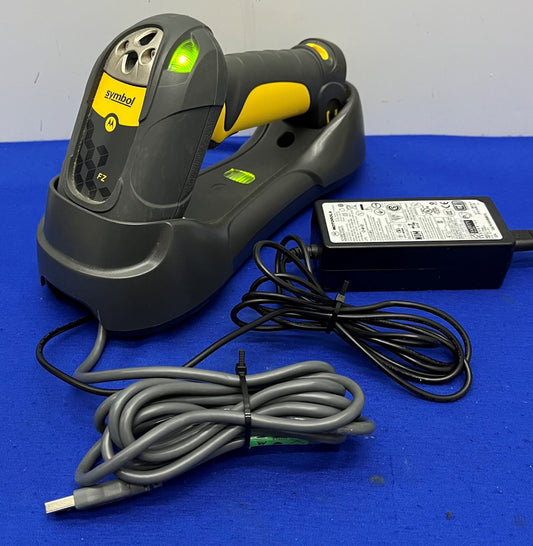SYMBOL MOTOROLA BARCODE SCANNER LS3578-FZ2005WR w/ CHARGING CRADLE