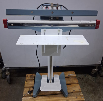 ULINE H-86 FOOT OPERATED IMPULSE SEALER 24" ITEM IS USED TESTED WORKS.