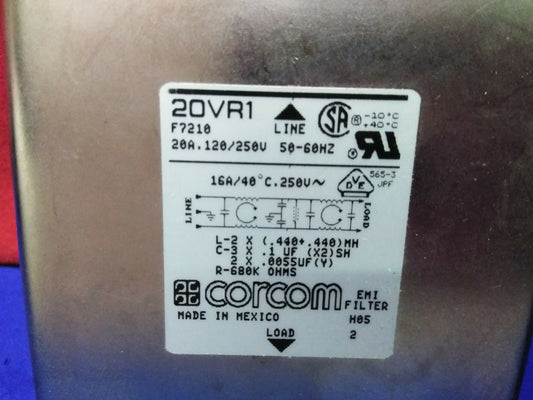 CORCOM 20VR1 RFI-STROOMLIJNFILTER 