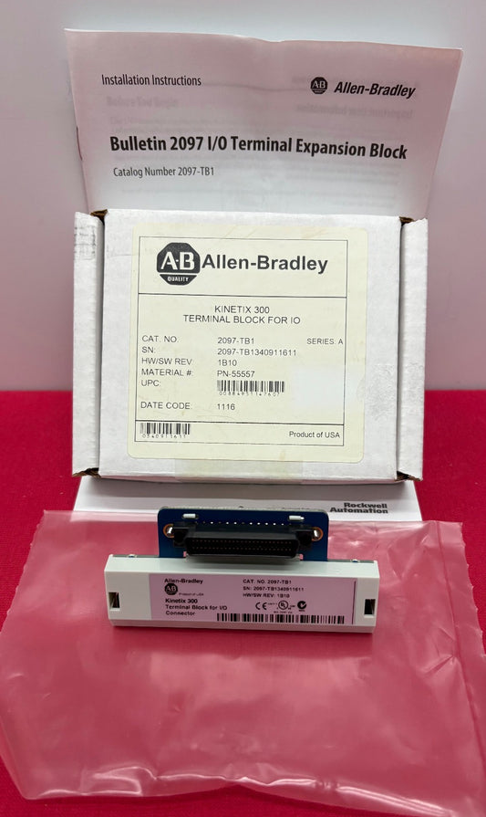 Allen Bradley 2097-TB1 HW/SW REV:1B10 KINETIX TERMINAL EXPANSION BLOCK CONNECTOR