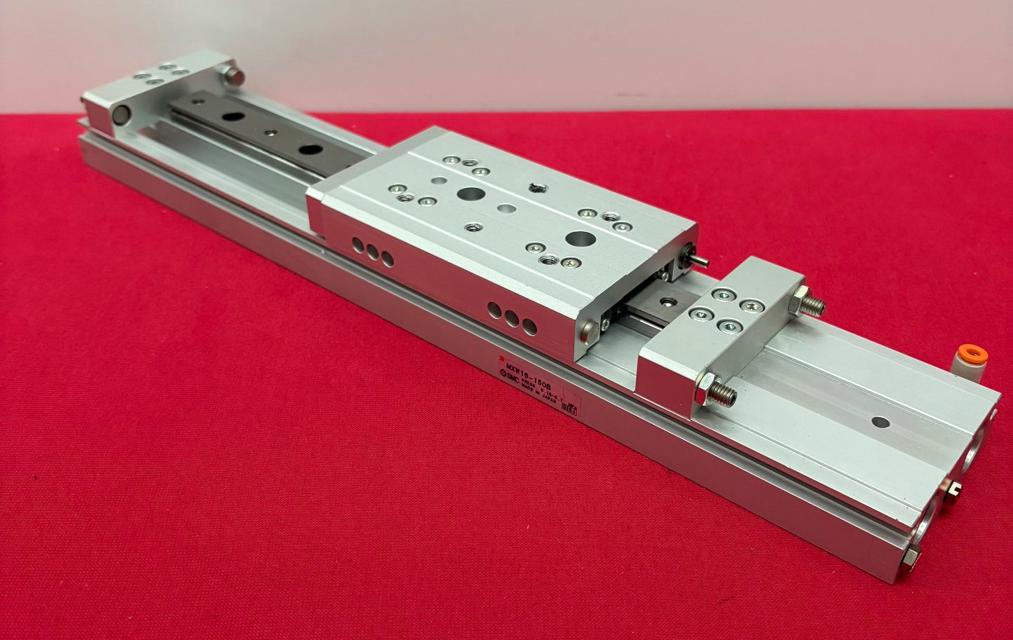 SMC MXW16-150B LINEAR AIR CYLINDER LONG STROKE PRECISION SLIDE TABLE