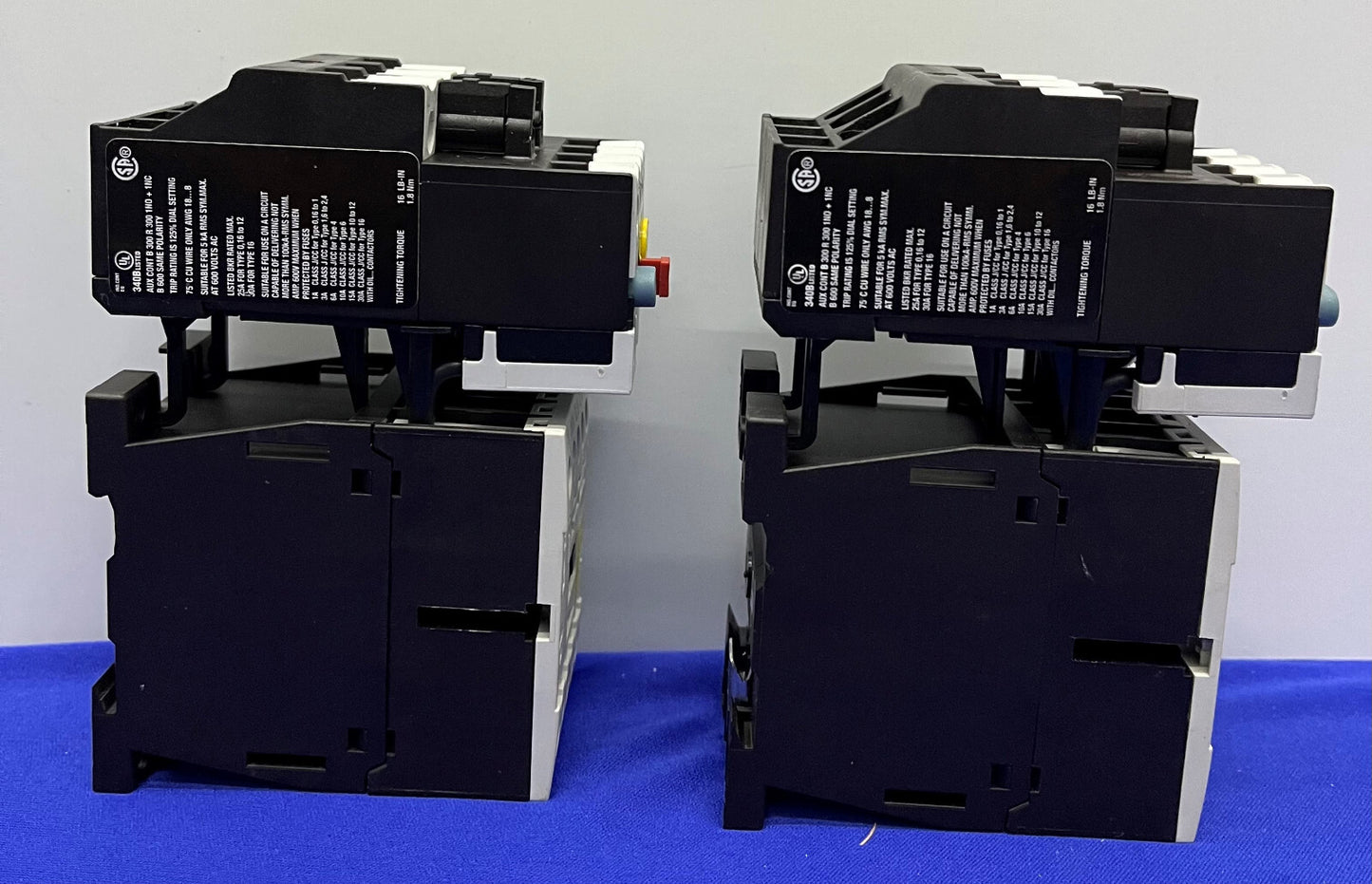 CONTATTORE EATON MOELLER DILM9-10 E RELÈ DI PROTEZIONE DA SOVRACCARICO MOTORE ZB12-1 QTY 2