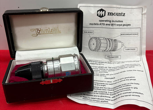 TOHNICHI / MOUNTZ  ATG TORQUE GAUGE  600ATG-A  ozf-in 9-0.2   WITH CASE