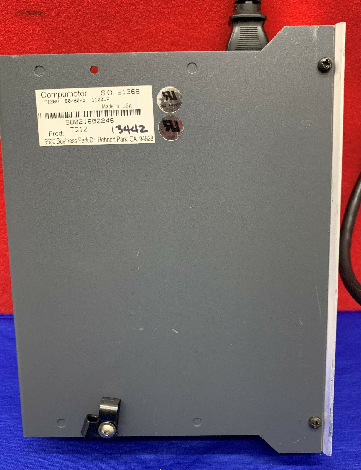 Parker Automation TQ10 Compumotor SO 91358 120V 50/60Hz 1100VA