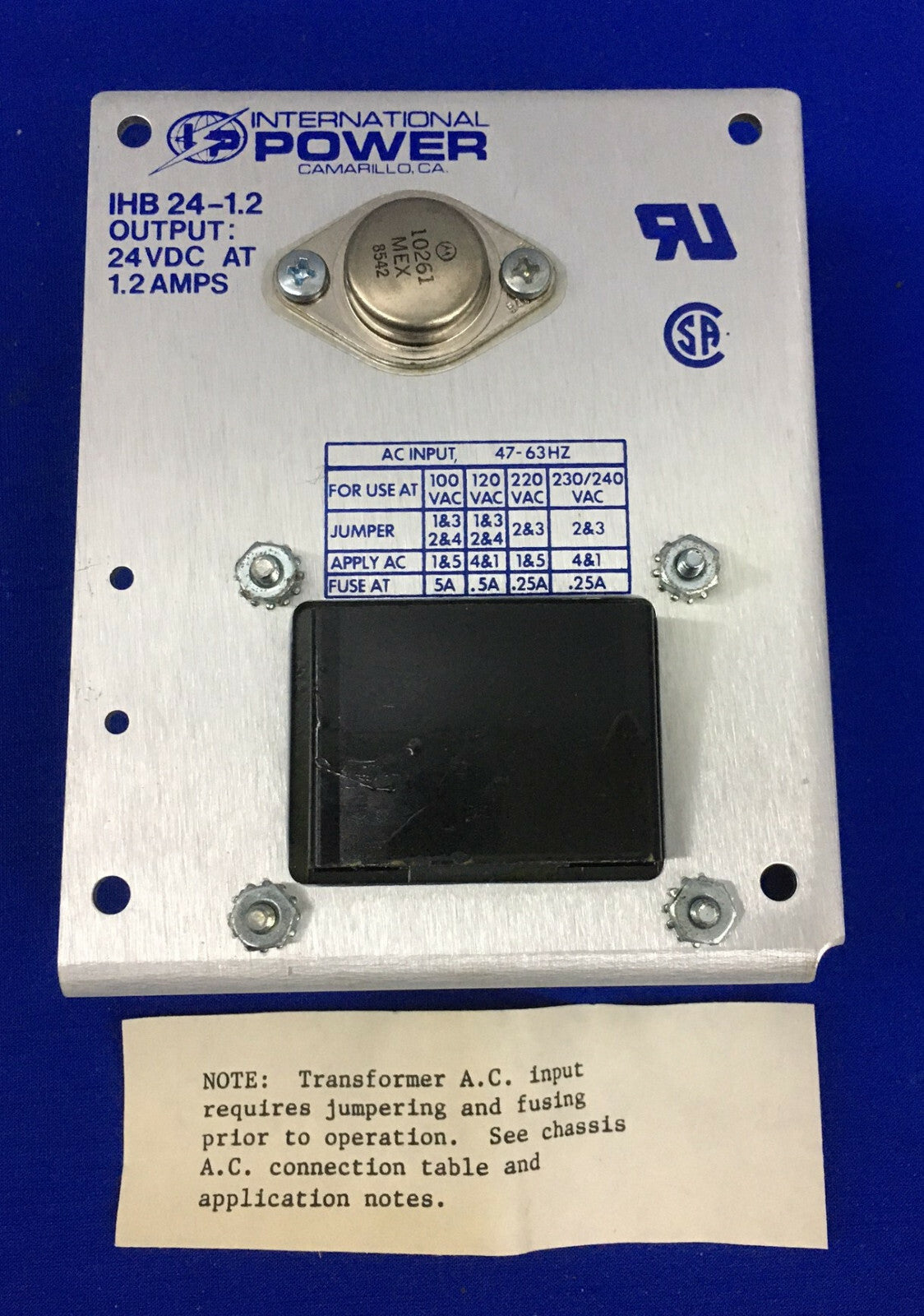 IP / INTERNATIONALE VOEDING IHB 24-1.2 / IHB24-1.2 / IHB2412