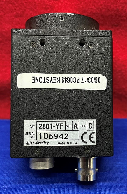 AB Allen Bradley 2801-YE Ser.A Rev.C Machine Vision Camera Adjustable Shutter