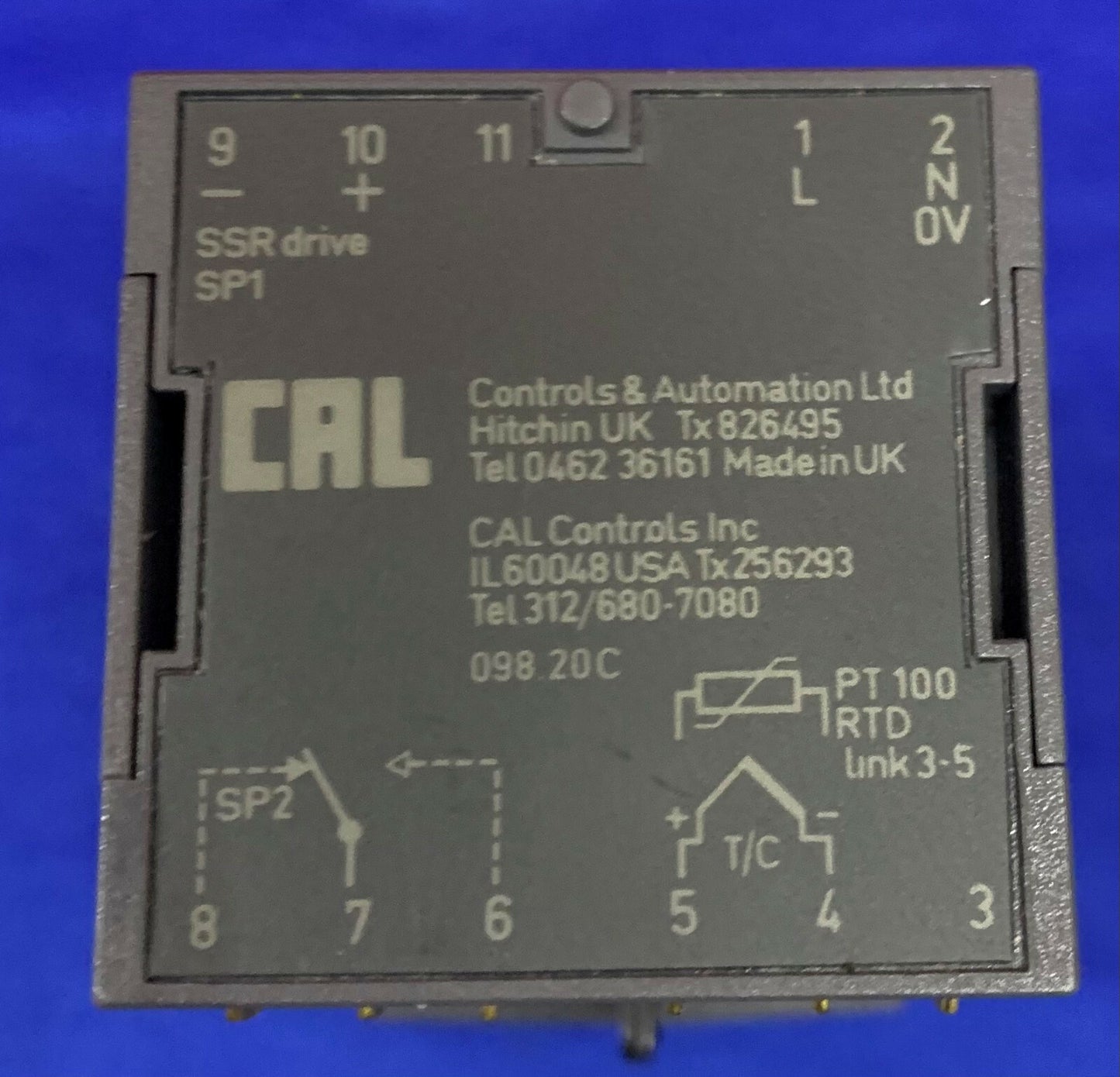 Controlador de temperatura Danaher Cal Controls 9900 992.11C 99211C Grados C