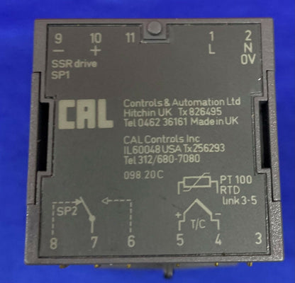 Controlador de temperatura Danaher Cal Controls 9900 992.11C 99211C Grados C