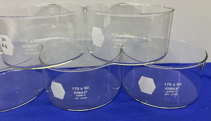 KIMAX® KIMBLE 170 x 90 mm KRISTALLISIERSCHALE 23000 - 1 LOT MENGE 7