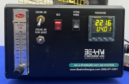 BEAHM DESIGN 185-A STANDARD HOT AIR STATION Hot Air Box REFLOW - TESTED/WORKS