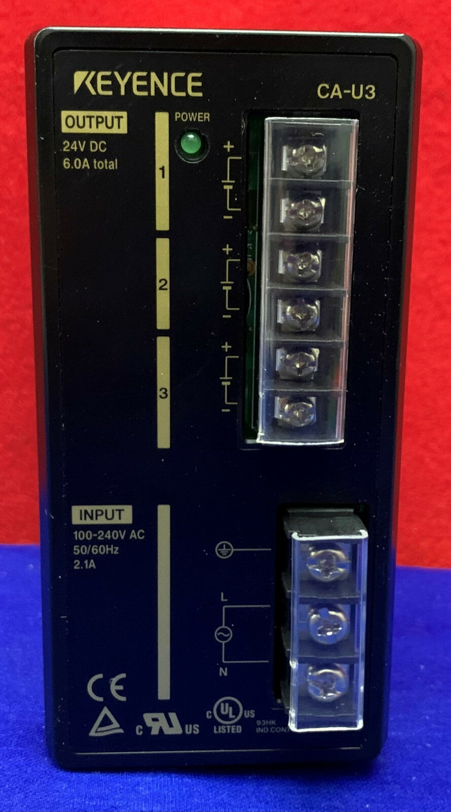Keyence CA-U3 / CAU3 VOEDING Uitgang 24VDC / Ingang 190-240VAC