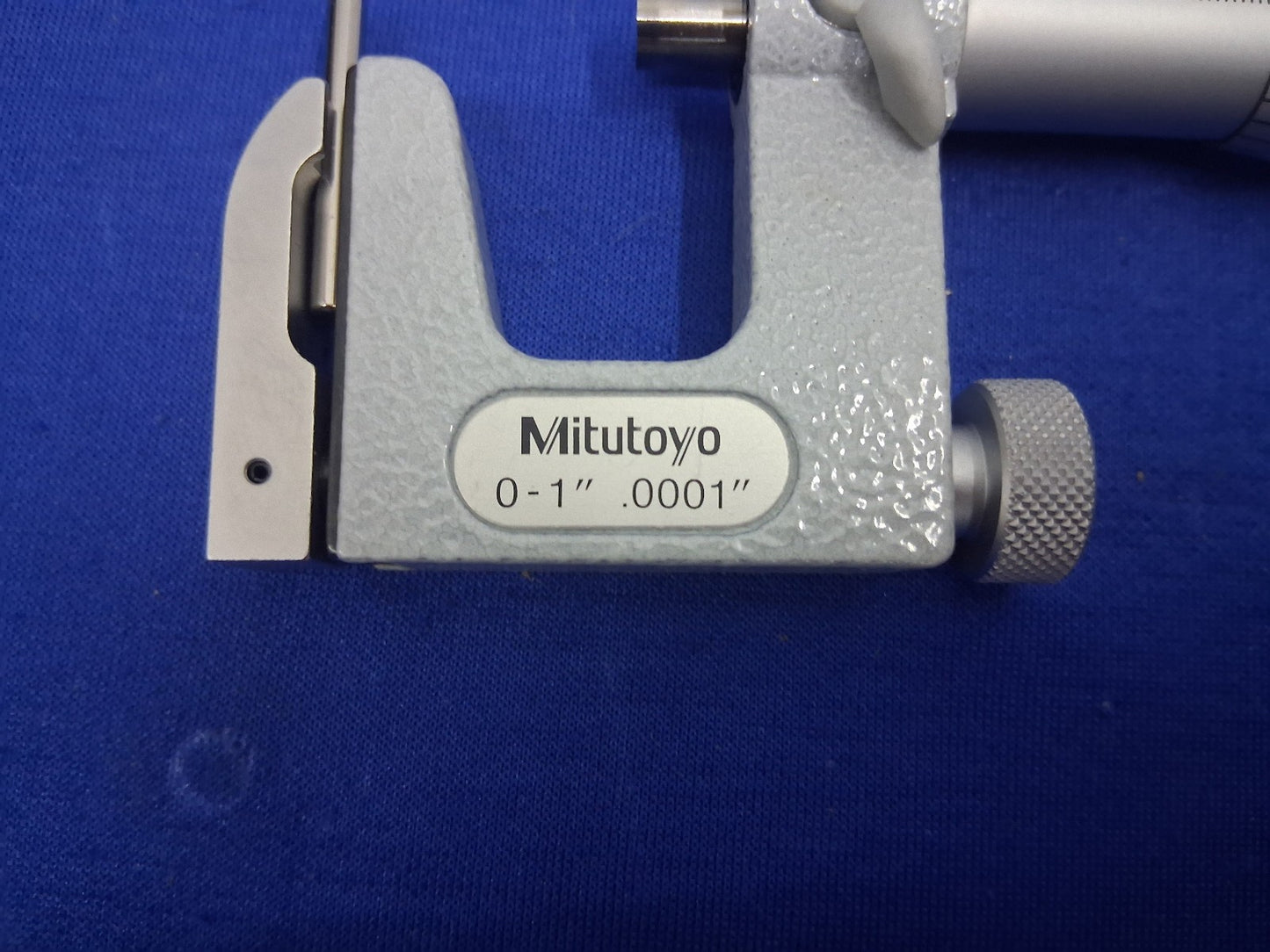 Mitutoyo 117-107 Uni-Mike Outside Micrometer 0-1" Mechanical W/ CASE ACM-1"V