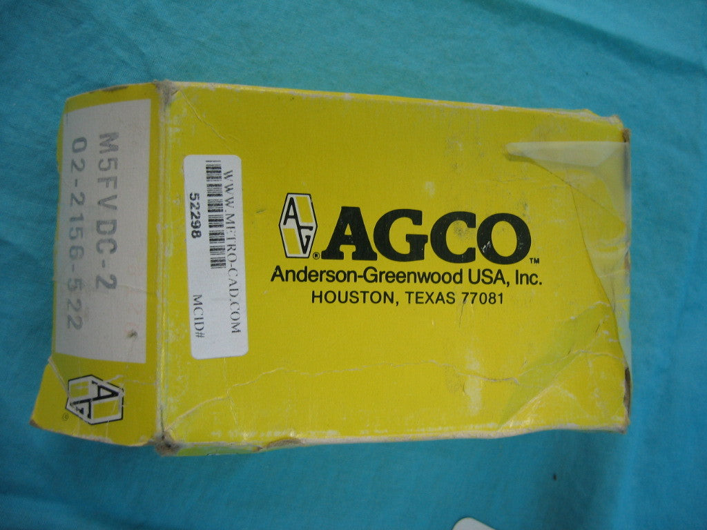 VÁLVULA DOSIFICADORA AGCO ANDERSON-GREENWOOD M5FVDC2022156-522 SALIDA DE 3 VÍAS
