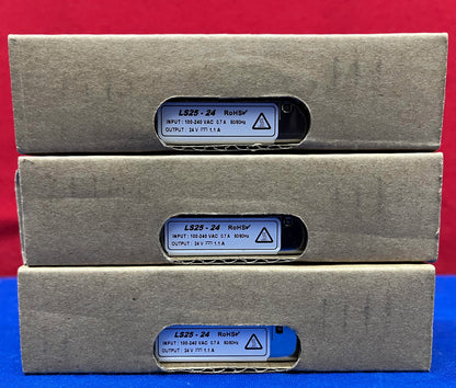 1 LOT QTY 3 - TDK-LAMBDA LS25-24 INGESLOTEN VOEDING