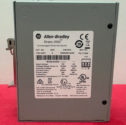 Allen Bradley AB STRATIX 2000 ™ 1783-US5T SER-A UNMANAGED ETHERNET SWITCH 171066