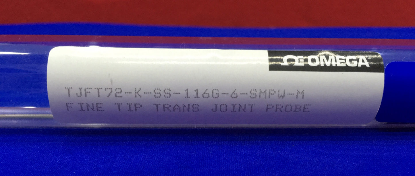 SONDE DE JOINT TRANS À POINTE FINE OMEGA TJFT72-K-SS-116G-6-SMPW-M 6" L'ARTICLE EST NEUF !